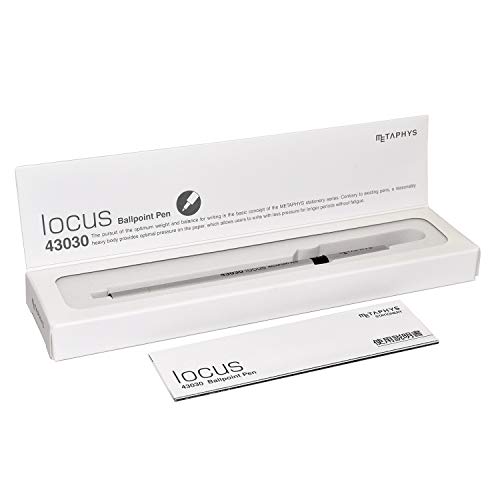 Stylo à bille Metaphys Locus contre la fatigue de la main écriture fluide argent 0,7mm