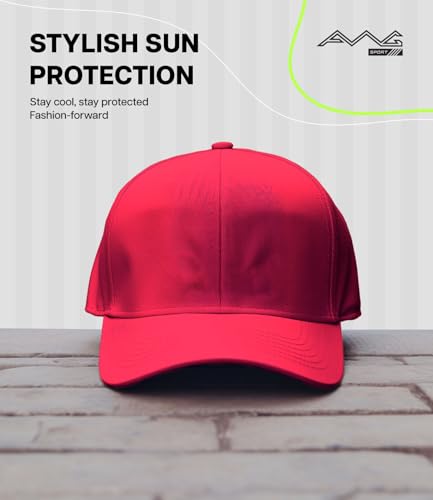 Image of AWG ALL WEATHER GEAR Baseball Cap for Men | UPF 50+ Sun Protection, Moisture-Wicking Sweat Band | Gym, Cricket, Golf Free Size for Teens, Men & Women