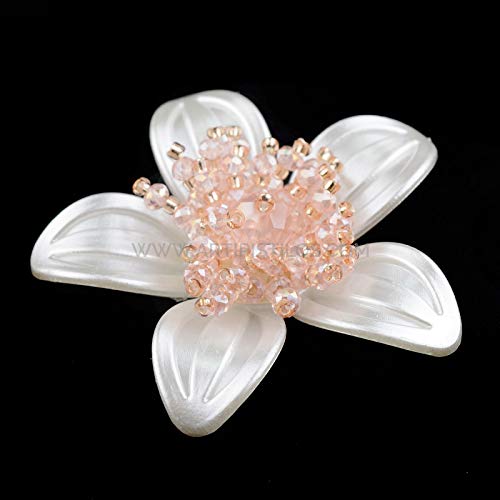 Artipistilos® Pearly Flower Application 5,5 cm Diameter Berné - White Nacre - Plastic Applications