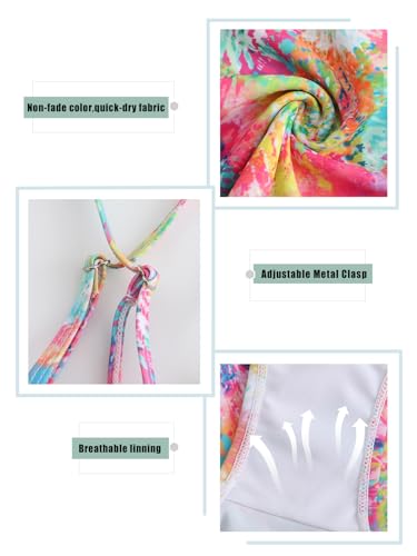 Girls Two Piece Swimsuits Bikini Bathing Suit Hawaiian Swimwear for Kids 3-16 Years4