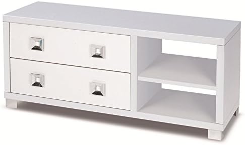 Sarmog 576-GW-637509876111 Double Collection Cabinet, Glossy White