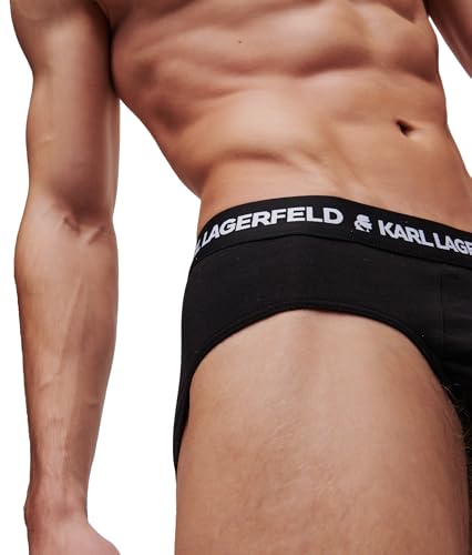 Karl Lagerfeld B.V Men’s Karl Lagerfeld, Logo Set (3 Pack) Briefs, Schwarz, M