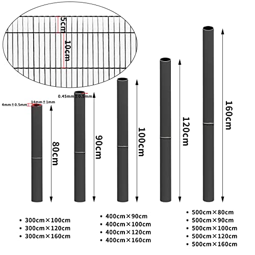 Balkon-Sichtschutz Aus HDPE – UV-beständig, Blickdicht & Witterungsfest (80x1400 Cm, Braun)
