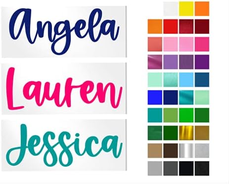 Calcomanía personalizada con nombre para taza Yeti, vaso, botella de agua, laptop, ventana de coche u otra superficie dura y lisa, tu elección de