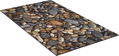 Erwin Müller Badematte, Badteppich, Badvorleger Steine, Stein-Optik grau...