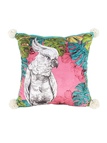Image of eyda Digital Printed Cushion Covers with Zipper (Pack of 2) 18x18 Inches, Velvet Reversible Pillow Covers, Decorative Throw Cushion Covers, Square Cushion Cover for Sofa, Bed and Home Decor