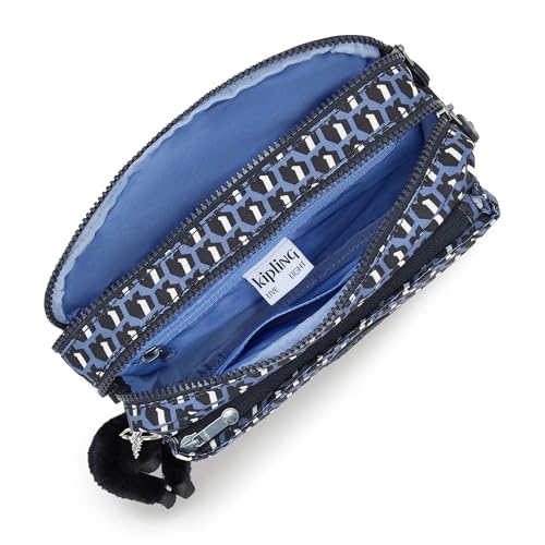 Kipling Abanu Medium Printed Crossbody Bag 3D K Blue3