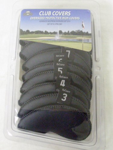 On Course Oversized Protective Iron Covers (Set of 9, 3-PW+SW) NEW