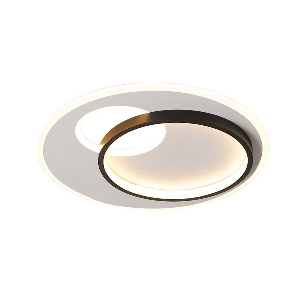Plafonnier à anneaux modernes ultra-mince LED dimmable 3 ronds