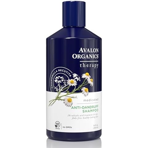 Avalon Organics Therapy Medicated Anti-Dandruff Shampoo for Soft, Flake-Free Hair, 14 Fluid Ounces Cover