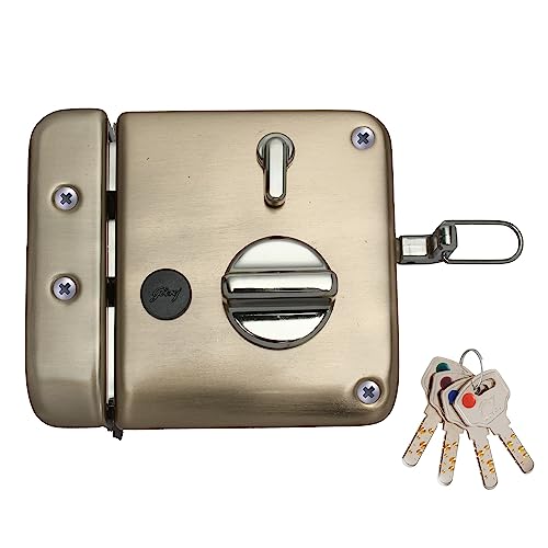 Godrej Ultra XL+ Tribolt 1CK LB Deadbolt Rim Lock for Main Door