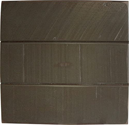Rustic Bower Shutter Corner TV Cart gris rústico