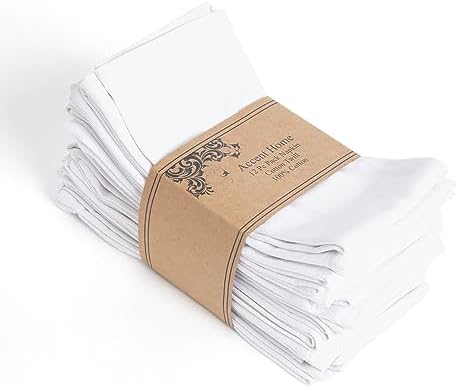 Bunsak Pack of 12 Cotton Kitchen Cloth/Napkins