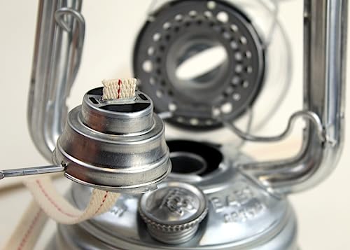 10x Docht kompatibel mit Feuerhand Sturmlaterne, Breite 12.5 mm, passgenau, reine Baumwolle, Made in Germany, ruhige Flamme