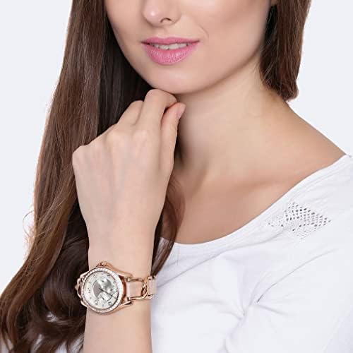 Fossil Watch for Women Riley, 38mm case size, Quartz Multifunction movement, Stainless Steel strap