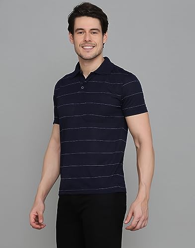 Image of INKKR Striped Polo Neck T-Shirt Dora Combo