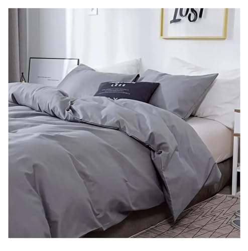 Parure de lit housse de couette drap brodé ensemble literie double super king - 3