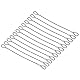 PATIKIL 0.6Ft Sicherheit Kabel Schloss 12 Packung Edelstahl 2mm Durchm Sicherheit Draht Seil mit Doppel Schleife für Stage Beleuchtung Reisegepäck Schloss Schwarz