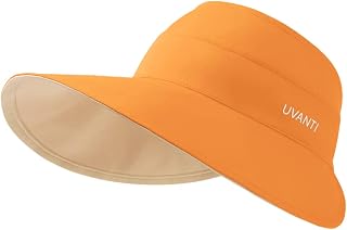 Viseira de Sol Feminina Aba Larga Com Proteção UV Chapéu de Praia Chapéu de Sol Dobrável Rabo de Cavalo para Tênis de Praia Ao Ar Livre de Verão