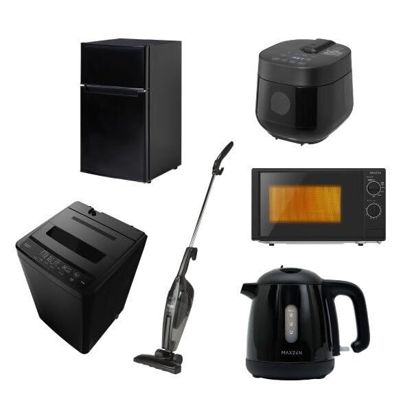 ⭐︎美品/アイリスオーヤマ/マックスゼン/冷蔵庫/洗濯機/レンジ/高年式3点 Amazon | 【新生活家電セット】 MAXZEN 家電6点セット (洗濯機・冷蔵庫