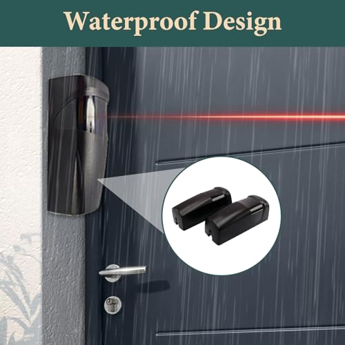 Miniatura 5 de Fotocelula Puerta Garaje, Par De Fotocélulas Infrarrojas Universales Para Sensor Puerta Garaje Automático De Exteriores, Compatible Con Sistemas De Portones Y Garajes, 12v 24v Ac Dc, Protección Ip55