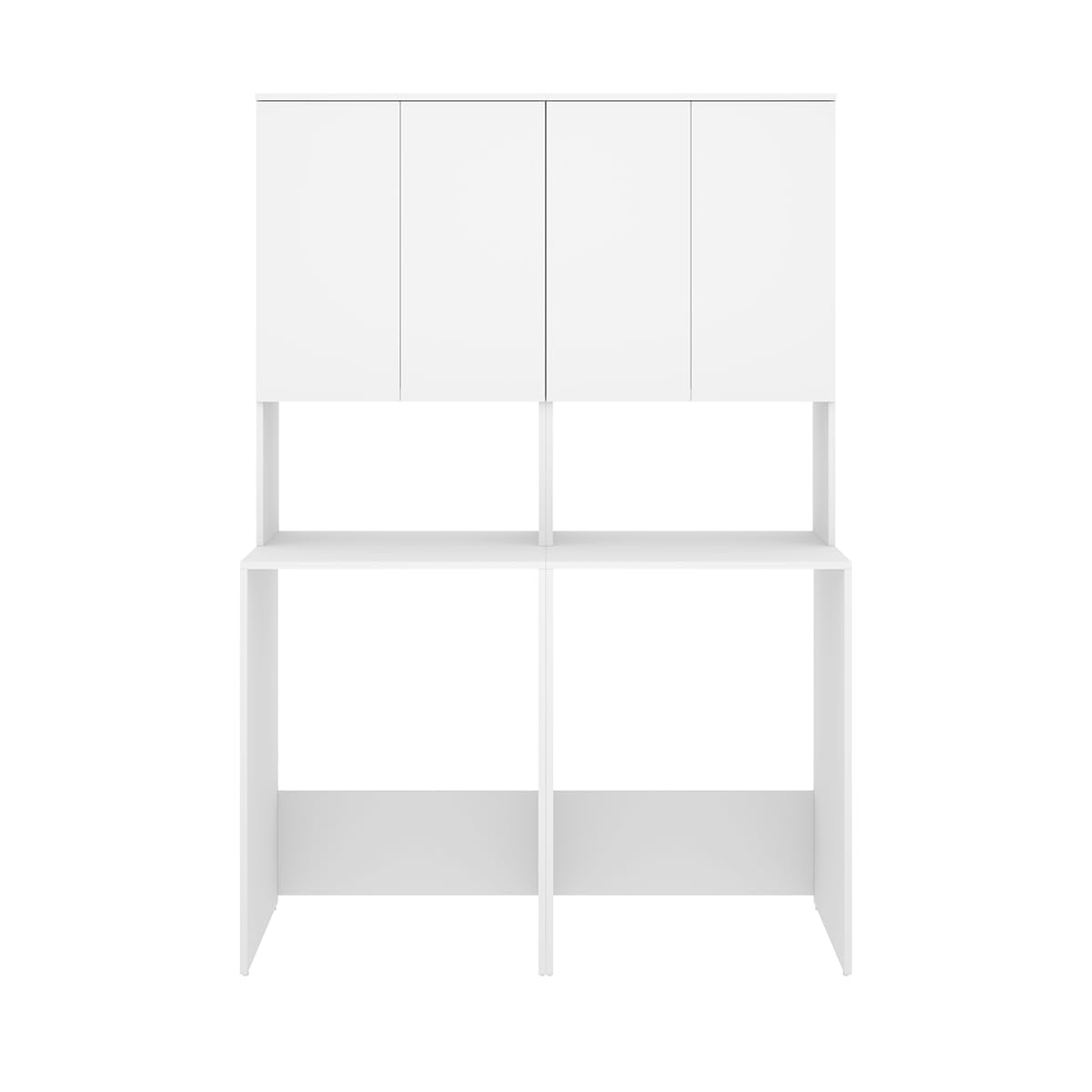 DEKIT - Conjunto DE Muebles para Lavadora Y Secadora con ALTILLO 190x126,6x62cm