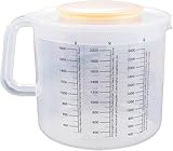 Mess-und Rührbecher 2,4 L, Messbecher mit unterschiedlichen Messskalen, Rührbecher mit Spritzschutz, Multifunktionaler Küchenhelfer