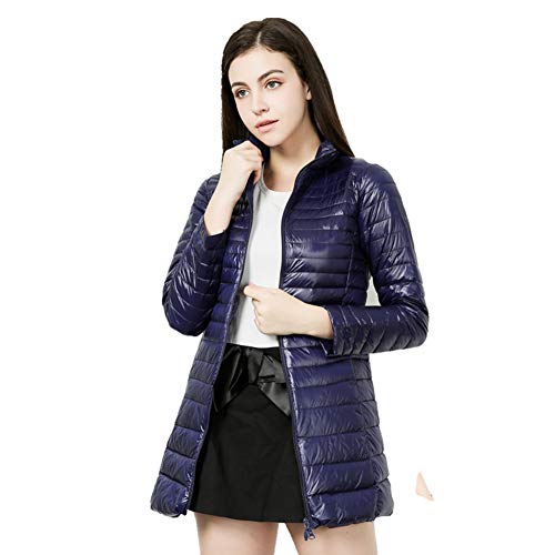 Doudoune fine ultra-légère femmes pour rester au chaud sans s'encombrer manteau bleu coupe-vent
