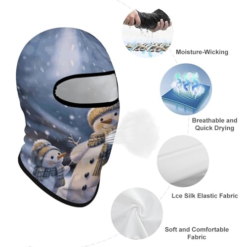 Balaclava Ski Mask Balaclava Mascarilla Facial Cubreboca Completo Protección Solar Capucha Invierno Snowman Verano Refrigerante Gargantilla para Ciclismo Balaclavas Protector UV para Hombres y Mujeres miniatura 3