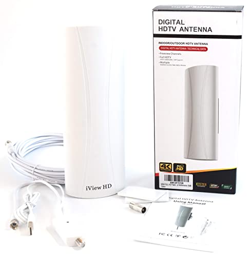 NEW FULL HD Freeview Amplified Digital TV Aerial Antenna For Outdoor & Indoor use 4K 1080P HD/VHF/UHF Channels For Built-in Tuner Home Television & Set Top Boxes EASY FIT/Fantastic Performance 25dB