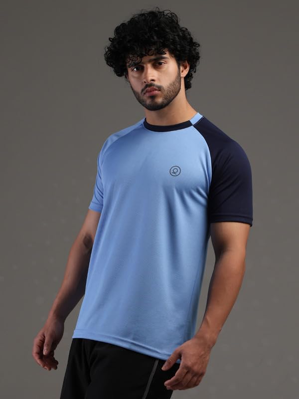 Image of CHKOKKO Gym Tshirt for Men Workout Regular Fit Sports Activewear Man Tshirts with Round Crew Neck and Half Sleeves for Yoga Running&Outdoor Activities