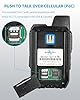 globalptt 2-Pack Global Walkie Talkies with Sim Cards - Handheld PoC Two Way Radios Unlimited Range - Rechargeable PTT Push to Talk Over Cellular Radio Long Range (G0)