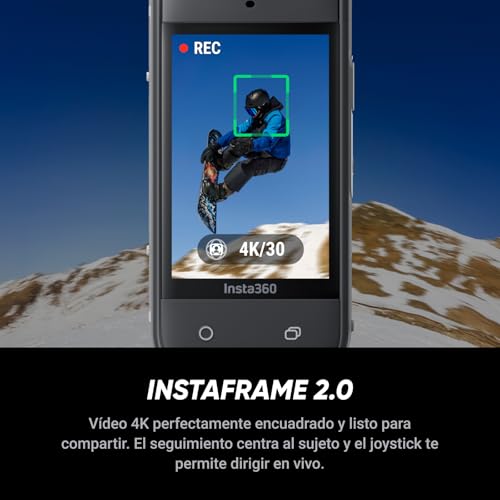 Insta360 X5 - Cámara 8K 360° resistente al agua, líder con poca luz, efecto selfie stick invisible, lente dura y reemplazable, batería de 3h, antiviento incorporado, estabilización, con triple chip IA - imagen 5
