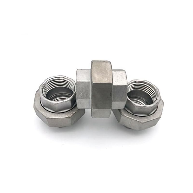 Unión NPT 3/8 acero inox 304 con rosca hembra para tuberías de agua 4