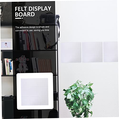Paneles acústicos absorbentes de sonido ibasenice 6 piezas, autoadhesivos, para aislamiento acústico, paneles para pared, decorativos para dormitorio y oficina, material de fieltro blanco, fácil de instalar miniatura 4