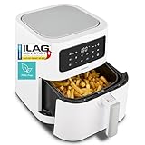 MEDION P10 XL Duo Heißluftfritteuse (6,8 Liter XXL, Airfryer, 2.150 Watt, zwei Heizelemente aus Edelstahl, Schüttel Alarm, 9 Automatikprogramme, Touch Bedienfeld, LED Anzeige) matt