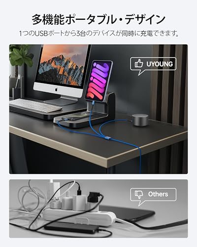 undefined USBケーブル 3in1 充電コード 1.2m (ライトニング/USB-C/Micro USB端子) iPhone Android タイプC ケーブル 各種対応 の商品画像 5