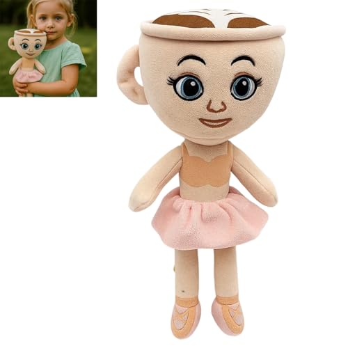 Ballerina Cappuccino Plush Doll, Brainrot Toys Inspired Collectible for Kids and Adults, Perfect for Imaginative Play, Bedtime Companion, Travel Comfort, and Display