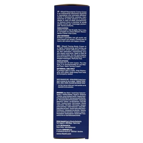 Rilastil Rassodante Crema Corpo, Trattamento Idratante e Rassodante, Contrasta il Rilassamento Cutaneo, per Massaggi Prolungati, con Ginkgo Biloba, Senza Profumo, Confezione da 200 ml - 4
