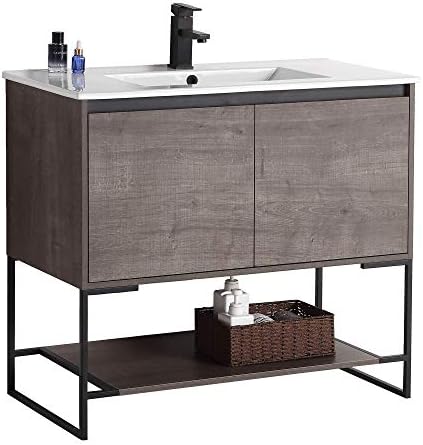 Fine Fixtures - 36" Inch Bathroom Vanity and Sink, Knob Free Design - Urbania Collection