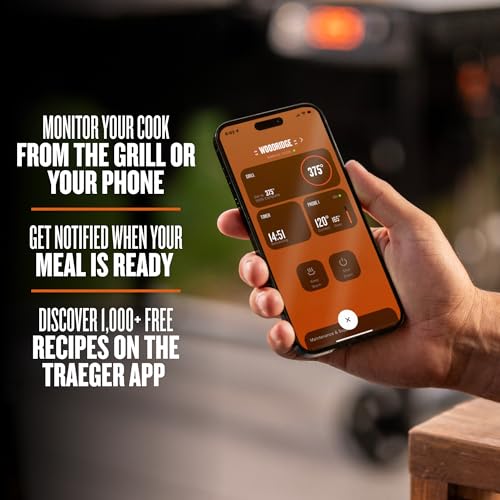 Traeger Grills Woodridge Pro Electric Wood Pellet Grill and Smoker, 970 Sq. In., Outdoor Pellet Smoker Grill with Digital Sensor and Side Shelf, Wi-FIRE Technology, Super Smoke Mode, Black, TFB97JLH by Traeger - Image 6