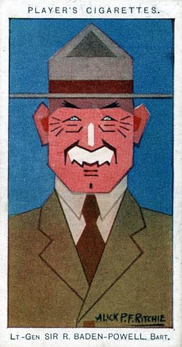 Tableau Toile Robert Baden-Powell Affiches d'Art Alick PF Ritchie Décoration Murale 60x90cm