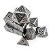 Rollooo Large & Heavy Metal DND Dice Set, 10 PC Standard 7 + 3 D6's, Ancient Finishing for RPG D&D Roleplaying Dungeons and Dragons Games