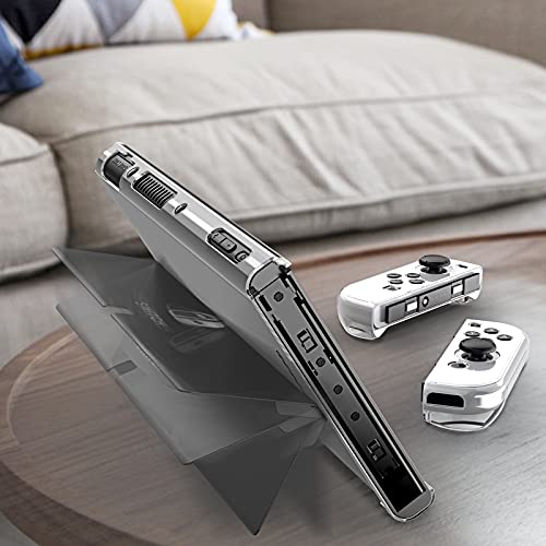 HEYSTOP Capa compatível com Nintendo Switch OLED modelo Dockble, capa rígida de policarbonato com pr