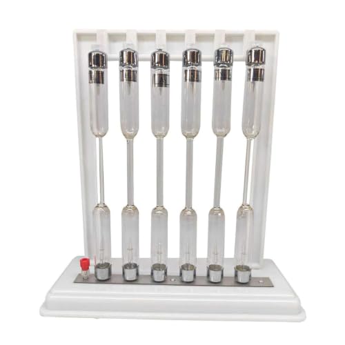 THYXGS 6 Rare Gas Glass Tubes, Spectrum Tube Set with He/ne/ar/h2/n2/hg, Noble Gas Glow Discharge Kit, with Excitation Base, for Spectral Analysis, Physics Teaching, Science Spectral Tube - Image 6