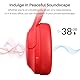 TOZO HT2 Over Ear Kopfhörer Bluetooth, Hybrid Active Noise Cancelling Kopfhörer, Kopfhörer Kabellos Bluetooth mit App Steuerung, Hi-Res Audio, 60 Std Spielzeit, Tiefer Bass,Komfortable Ohrmuscheln,Rot