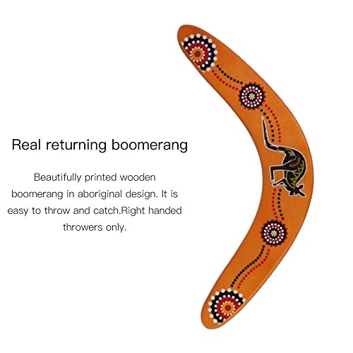 image for Asdbsa Wooden Boomerangs, Classic Returning Boomerangs with Colorful A
