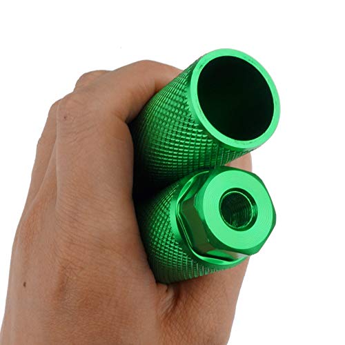 Zelerdo 4 Pairs Aluminum Alloy Bike Pegs For Mountain Bike Cycling Rear Stunt Pegs Fit 3/8 Inch Axles (Black Blue Red Green, 100X28 Mm) #TOP5