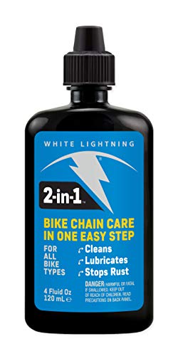 White Lightning 2-in-1 Bike Care 4 oz Lubricant and Degreaser