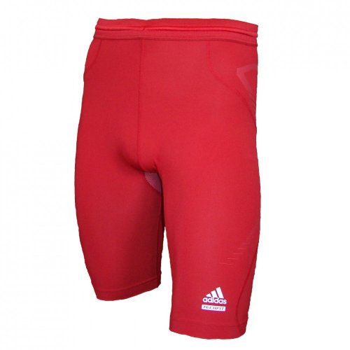 adidas Techfit Prepare Short Tight Red, Size: XL